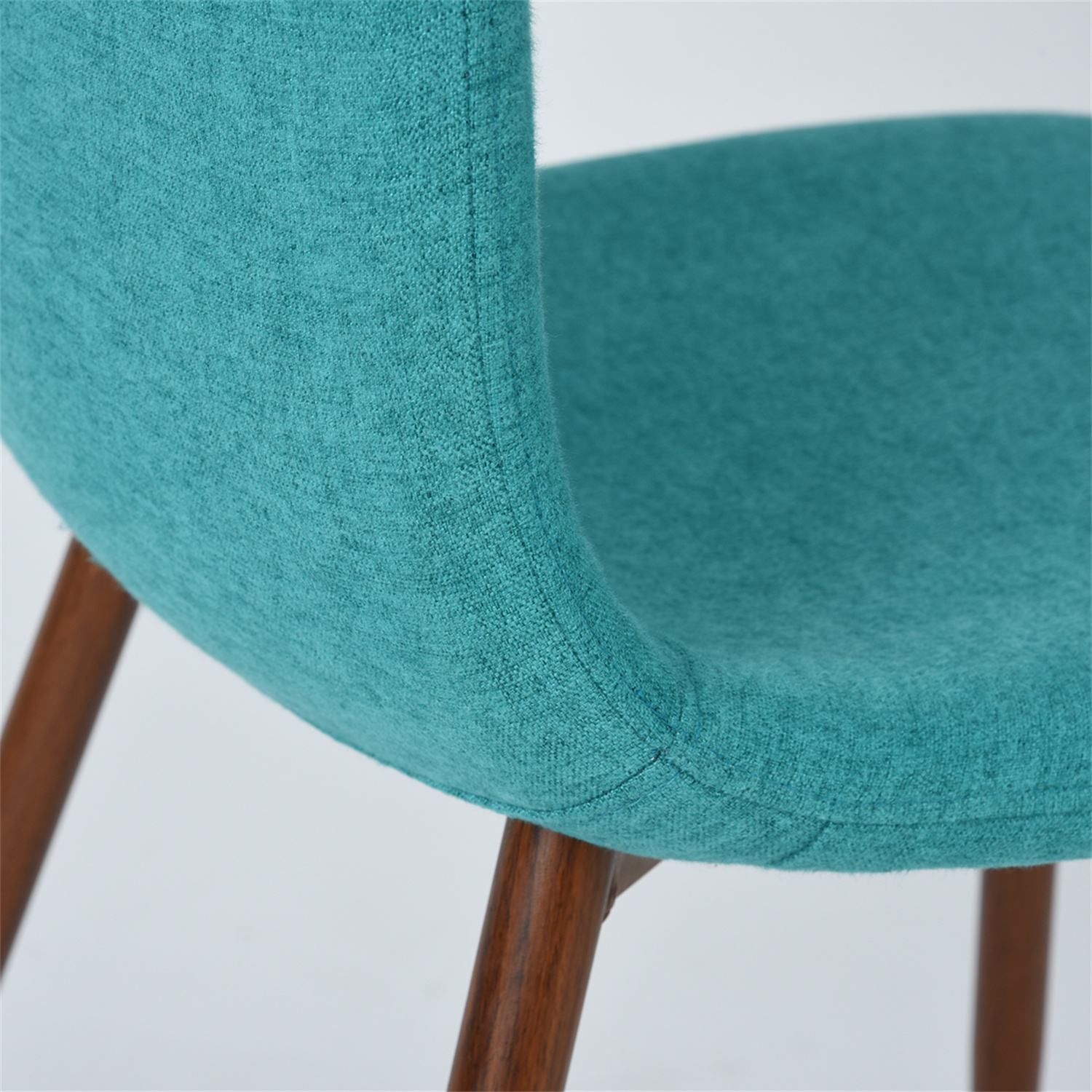 Kepooman Frech Style Dining Chair Upholstered Seat with Solid Wood Leg for Kitchen Dining Living Room and Office, Blue Kepooman Frech Style Dining Chair Upholstered Seat with Solid Wood Leg for Kitchen Dining Living Room and Office, Blue