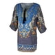 thumbnail image 5 of Blesiya Mujeres Damas Tribal Verano Floral Corto Kaftan Vestidos gris Zulema Vestido étnico de las mujeres, 5 of 8