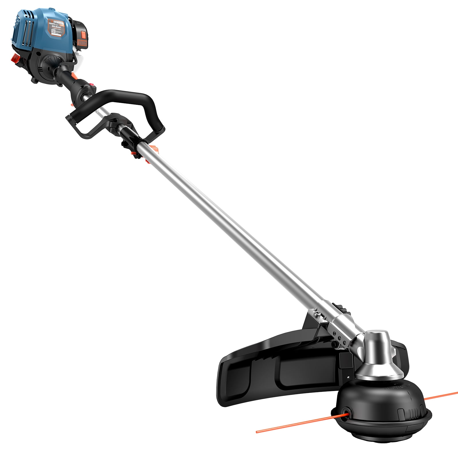 SENIX 26.5cc 4-Cycle Gas Weed Eater, Straight Shaft, Dual