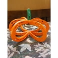 thumbnail image 2 of Horseshoe Pumpkin, Metal Art, Halloween, Decoration, Up cycled Art, 2 of 3