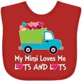 thumbnail image 3 of Inktastic Mimi Loves Me Grandson Gift Boys Baby Bib, 3 of 4
