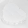 thumbnail image 4 of White Ring Pillow Camellia Heart Shape Ring Cushion Wedding Supplies for Party Wedding, 4 of 4