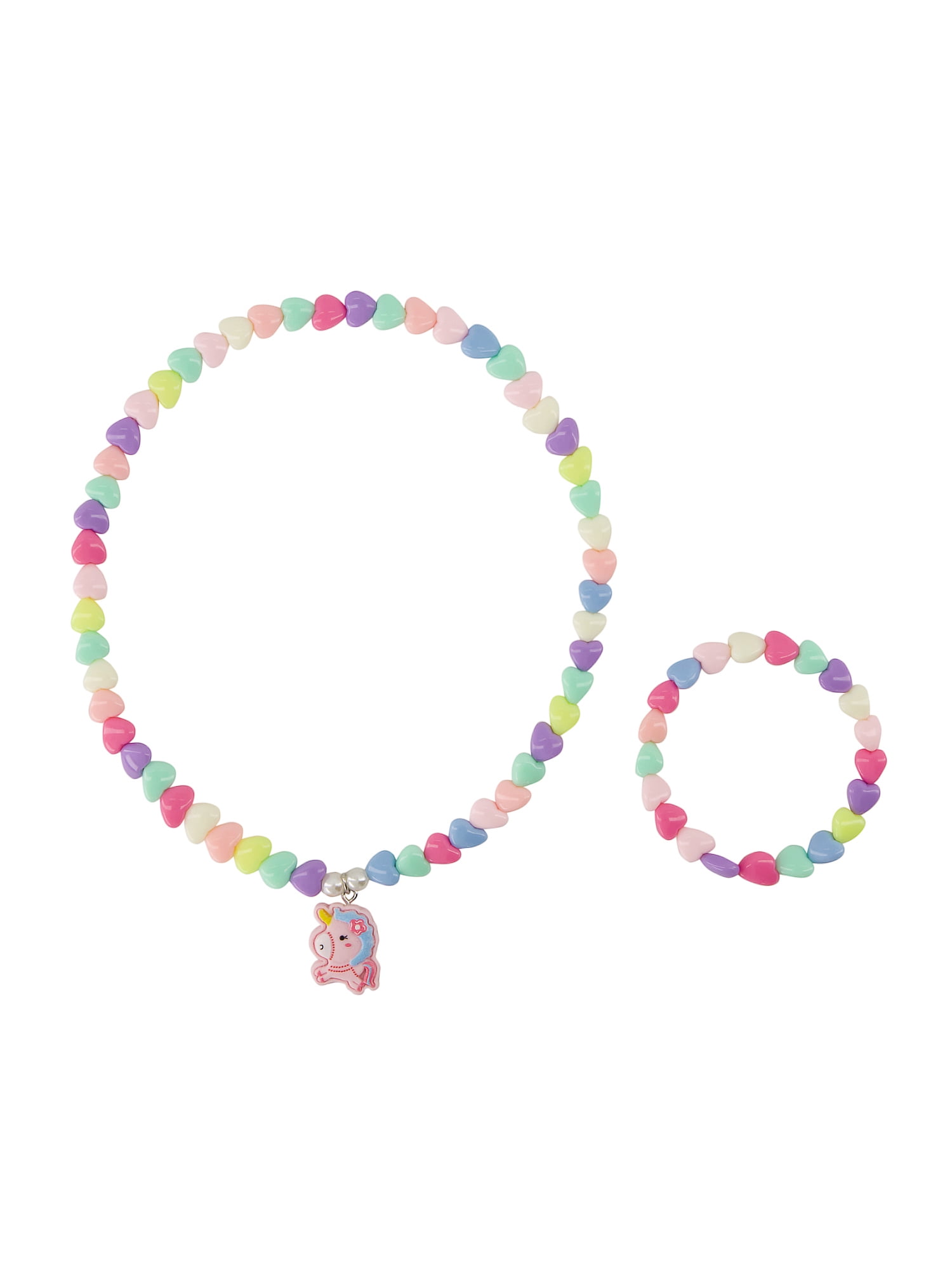 Claire's Necklace/Bracelet Set - Unicorn, 2 pcs