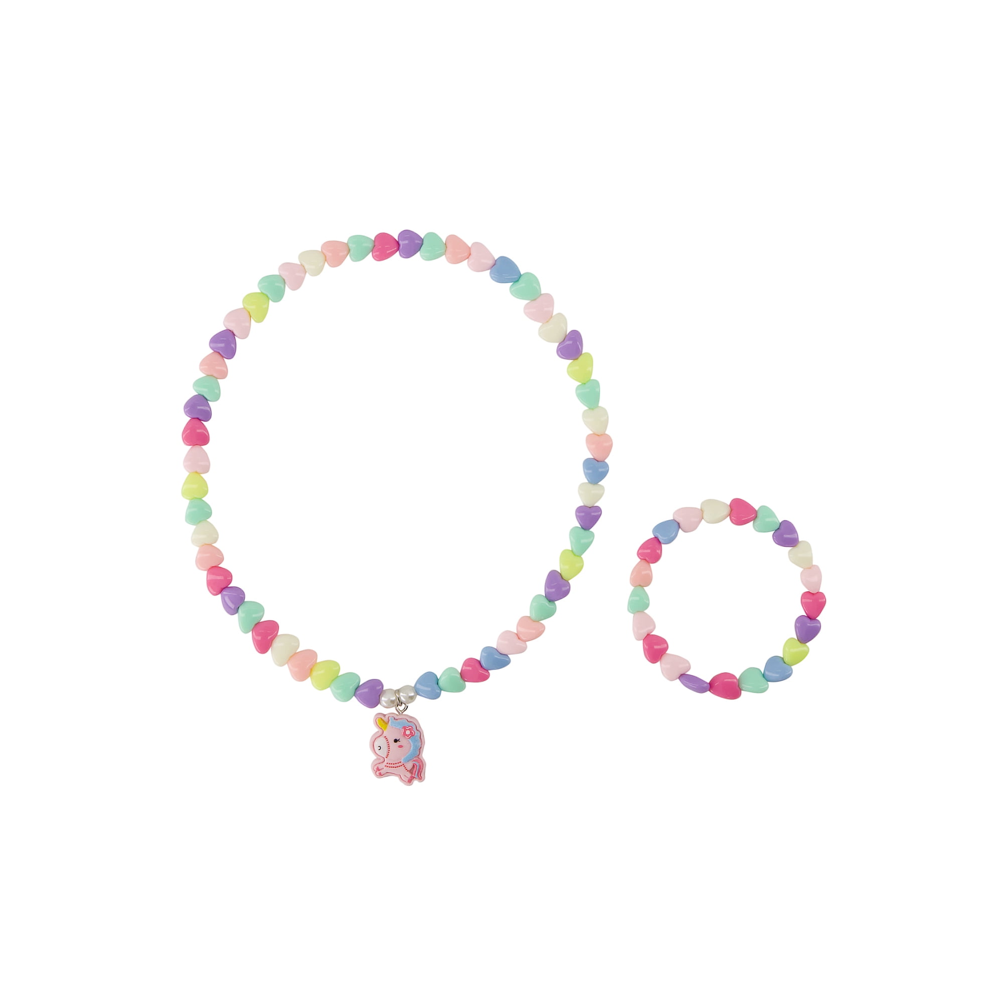 Claire's Necklace/Bracelet Set - Unicorn, 2 pcs