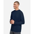 thumbnail image 2 of CORE365 CE10L Unisex Capital Long Sleeve Performance T-Shirt-Classic Navy-S, 2 of 6