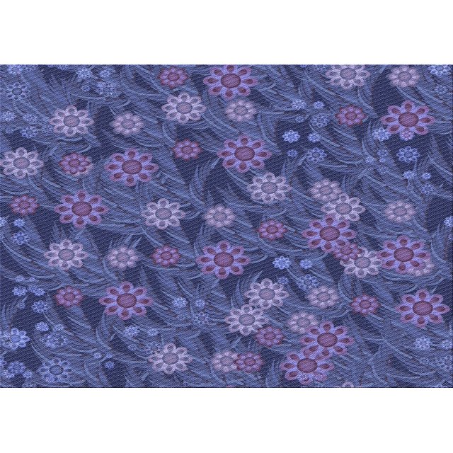 Ahgly Company Machine Washable Indoor Rectangle Transitional Dark Slate Blue Purple Area Rugs, 2' x 3'