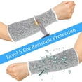 thumbnail image 2 of WEIWEIGG 1 PCS Comfort Cut Resistant Sleeves, High-Strength Anti-Cut Fiber, Protective Arm Sleeves for Gardening, Farming, Yard, Grey, 2 of 7