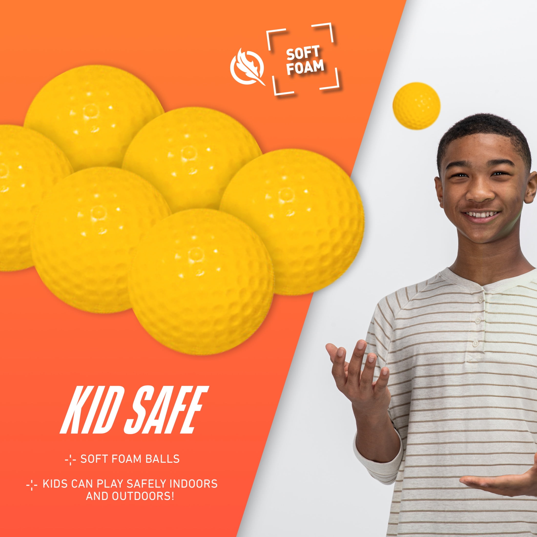 NERF Kids Bounce N Score Target Toss Game Set - Foam Ball Bouncing Target Game for Kids Ages 6+ - (6) Balls and (1) Scoring Target Included