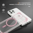 thumbnail image 7 of Frosted Four Corners Thickened Air Cushion for iPhone 13 Pro Max Case, 4 Corners Airbag Anti-Fall Magnetic[Compatible With Magsafe] Transparent Bracket Case Camera Protection Cover,Pink, 7 of 7