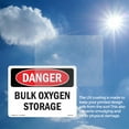 thumbnail image 6 of Bulk Oxygen Storage OSHA Danger Aluminum Sign 10 Inch x 7 Inch - 5 Pack, 6 of 8