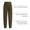 thumbnail image 4 of Pantalones PRETTYGARDEN 2025 de Moda, Tiro Alto, Tobilleros, Verdes, XXL, 4 of 9