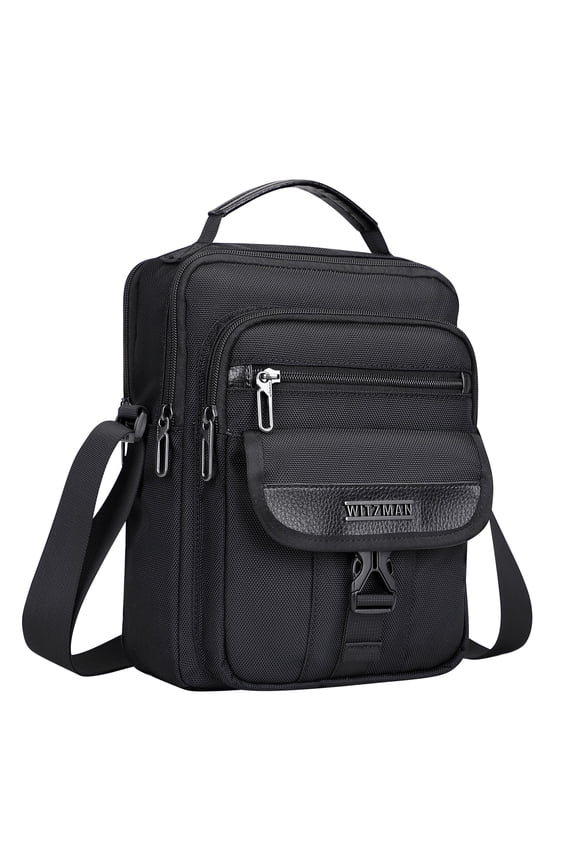 Crossbody Bags for Men Travel Shoulder Bag Lightweight Man Purse Small Casual Messenger Bag for Work Traveling (B699 Black)
