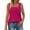 Hot Pink, variant on Yubnlvae Women's Square Neck Tank Top - 2025 Summer Casual Sleeveless Blouse - Trendy Basic Vest for Layering (S-XXL) (Black | L)
