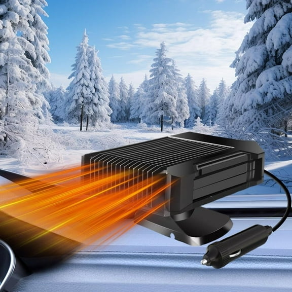 Portable 12V Car Heater Defroster, Winter Car Heaters That Plug Into Cigarette Lighter, Windshield Defogger, Fast Heating/Cooling 150W Vehicle Heater Compact Size Types of Cars