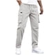 thumbnail image 2 of Ceisia Men's All-Season Solid Color Outdoor Gift Workwear Pants Multi-Pocket Elastic Drawstring Waist Breathable for Casual F itness Daily Wear, 2 of 9