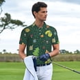 thumbnail image 3 of Fotbe Camp In The Forest Camiseta Polo de Golf para Hombre con Estampado – Camisa Deportiva Transpirable con Cuello Abotonado-XX-Large, 3 of 6