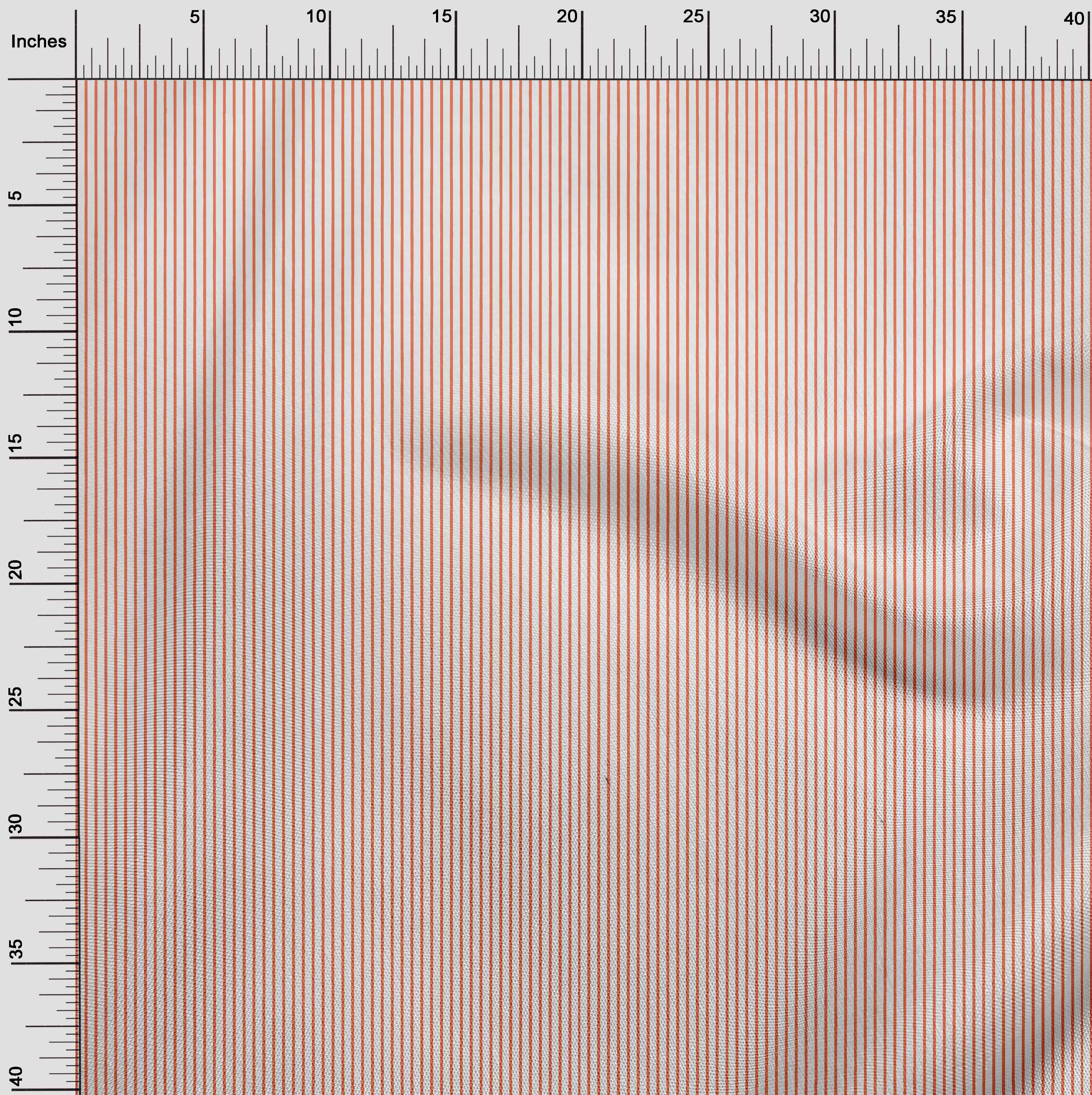 oneOone Cotton Flex Orange Fabric Stripes Diy Clothing Quilting Fabric Print Fabric By Yard 40 Inch Wide