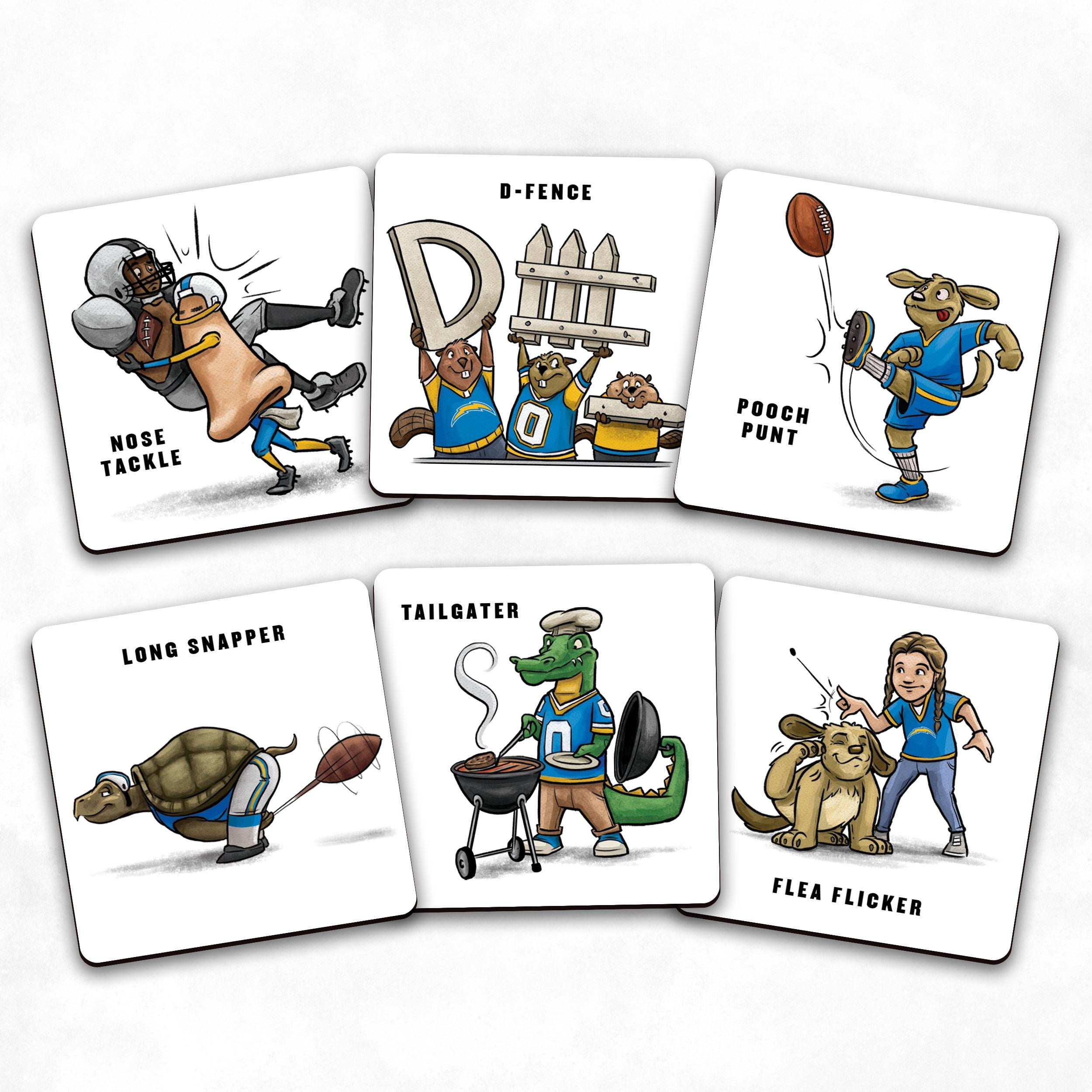 YouTheFan NFL Los Angeles Chargers Memory Match Game