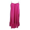thumbnail image 2 of Robe Longue d'Été Décontractée et Fluide pour Femme avec Poche, Bretelles Spaghetti, Encolure Dégagée, Unie, Évasée, Ample, Robe Maxi de Plage, 2 of 6