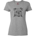 thumbnail image 3 of Inktastic English Bulldog Sketch Portrait Women's T-Shirt, 3 of 5