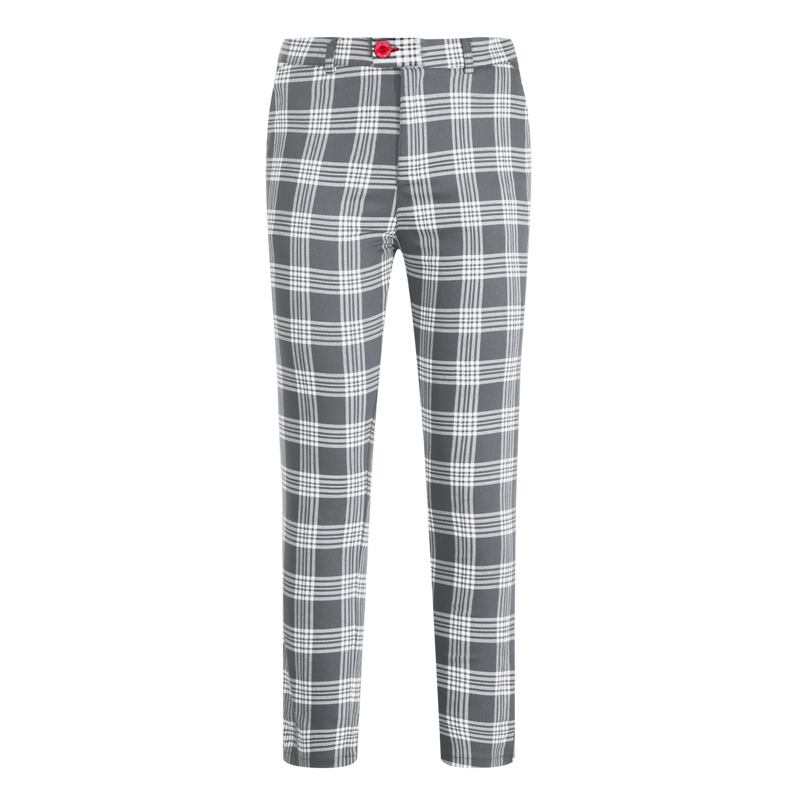 GOLFINO Mens golf trousers in a modern check pattern with highquality  viscose shop online  Golfino