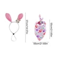 thumbnail image 3 of FeiFu Easter Pet Scarf with Headband Set Cute Holiday Themed Pet Collar Headwear for Small Medium Dogs Rabbits Pet Party Decor Accessory, 3 of 6