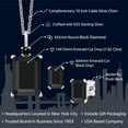 thumbnail image 2 of Gem Stone King 7.82 Cttw Black Onyx and Black Diamond Pendant Necklace Earrings Set for Women | 925 Sterling Silver | Gemstone December Birthstone | Emerald Cut 14X10MM and 6X4MM | With 18 inch Chain, 2 of 4
