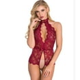 thumbnail image 5 of Summer Savings Clearance Bodysuit for Women Teddy Underwear Open Crotch Jumpsuit Lace Sexy Lingerie for Curvy Women, 5 of 8