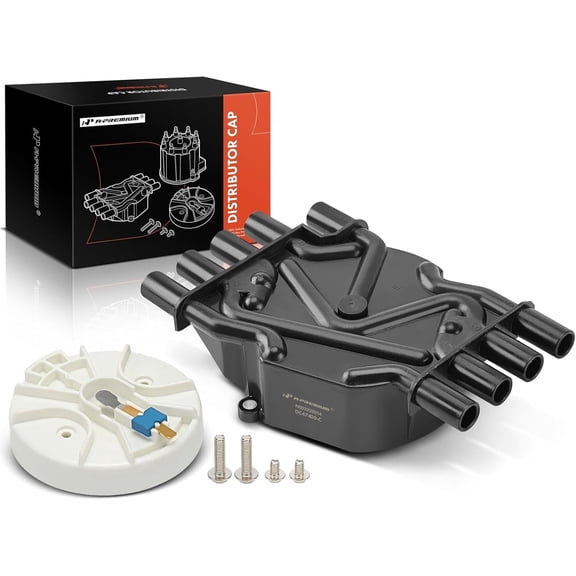 A-Premium Ignition Distributor Cap Compatible with Chevy, GMC, Cadillac & Isuzu Vehicles - V8 5.0L 5.7L 7.4L - Tahoe, Yukou, Express, Escalade, Savana, C/K Pickup, Jimmy, Sonora, NPR, G30-1996-2003