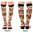 thumbnail image 4 of FORMRS Womens Knee High Socks Casual Long Thick Travel Daily Wear, 2 Pairs, Creamy Cake, 4 of 6