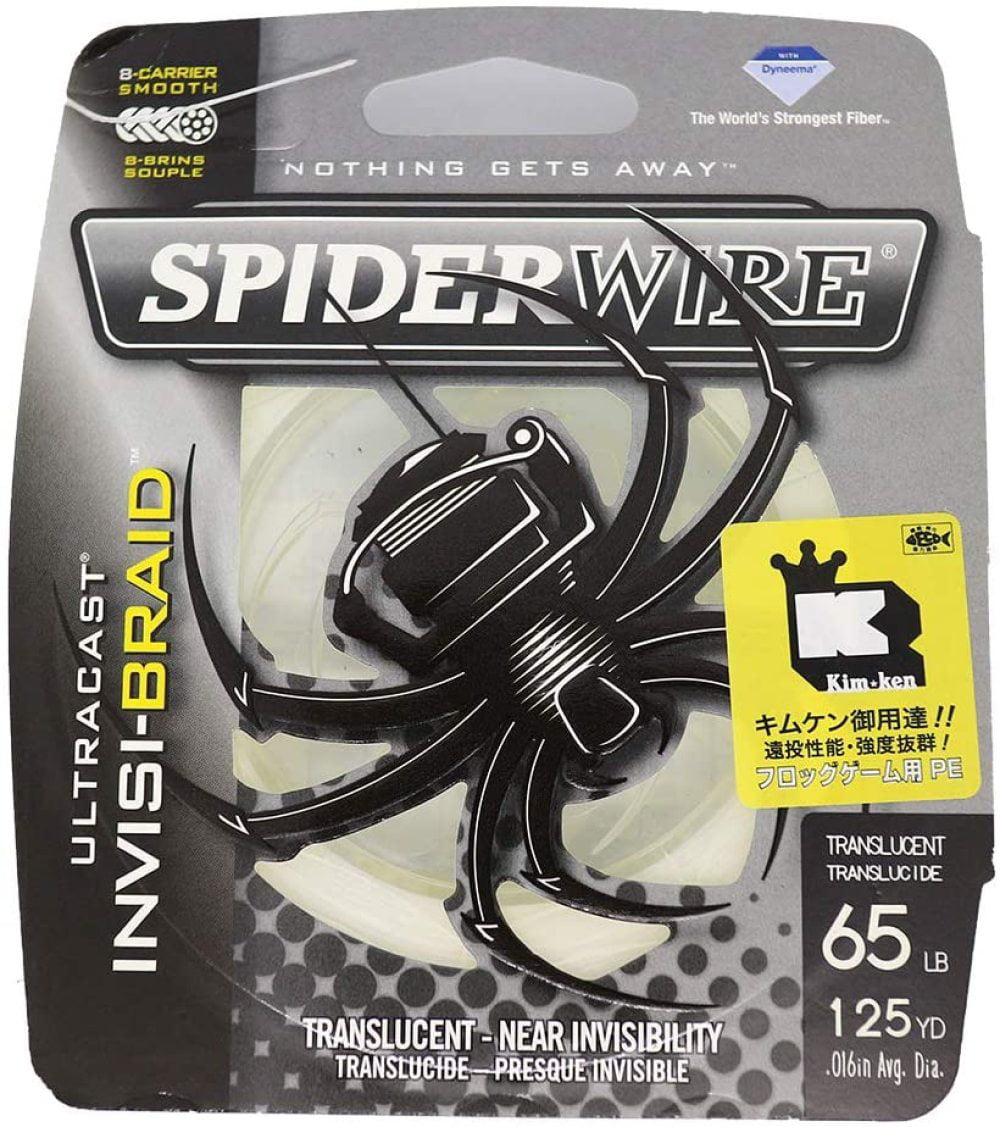 Select # Test SpiderWire Ultracast Invisi-Braid Translucent Fishing Line 125yd 