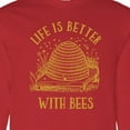 thumbnail image 4 of Inktastic Life's Better with Bees Long Sleeve T-Shirt, 4 of 5