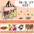 thumbnail image 5 of Bolsas Grandes para Guardar Juguetes con Etiquetas, Almacenamiento de Juegos de Mesa de PVC Transparente Reutilizable, Bolsas Organizadoras Impermeables de Viaje con Cremallera, 5 of 5