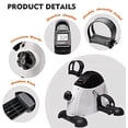thumbnail image 2 of Open Box TODO Exercise Bike Pedal Exerciser Foot Peddler Portable Therapy Bicycle with Digital Monitor (WHITE), 2 of 7