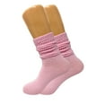 thumbnail image 6 of 6 Pairs Lightweight Slouch Knee High Socks with Thin Sole (Pink), 6 of 13