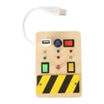 thumbnail image 4 of Sensory Board Switch Toy, Portable Hand Eye Coordination Plug Switch Sensory Board 6 Lamp Early Education  for Home, 4 of 8