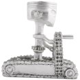 thumbnail image 4 of Resin Carved Skeleton Sculpture Ornament Cosplay Halloween Piston Skull Face Sculpture Figurine Art, 4 of 5