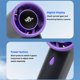 thumbnail image 5 of CaiYueKe New Handheld Mini Small Fan, Digital Display High Speed Fan, Brushless USB Rechargeable Portable Fan, for Travel Commuting Office, Multi Color Compact Cooling Fan, 5 of 9