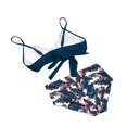 thumbnail image 4 of MesaSe Women‘s Cross Bikini Set High Waist Wrap Two Piece Tummy Control Bathing Suits Push Up Swimsuits, 4 of 6
