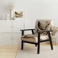 thumbnail image 2 of Designart "Golden Colorful Pattern" Upholstered Modern & Contemporary Accent Chair and Abstract Arm Chair - Multiple Color & Pattern, 2 of 7