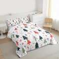 thumbnail image 3 of Castle Fairy Teens Xmas Tree 3-Piece Full Size Comforter Sets,Merry Christmas Bedding Comforter Set,Polka Dots Lightweight Bedding Sets,Microfiber Bedroom Decor, 3 of 8