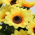 thumbnail image 6 of Baywell Artificial Sunflower Bouquet, 10 Bunches Silk Sunflowers Fake Yellow Flowers for Home Decoration Wedding Decor, Each Faux Sunflower with 7 Sunflowers Heads, 11.8'', 6 of 6