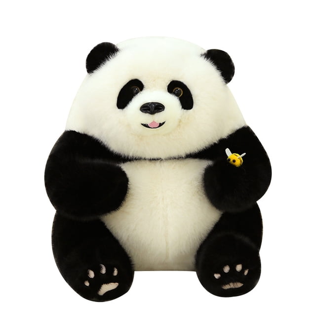Muñeco de peluche de peluche con dibujos animados de panda de 25 cm, muñeca de peluche suave