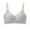 Gray, variant on Seamless V-Neck T-Shirt Bra - Womens Soft Stretchy Back Smoothing Adjustable Straps Wireless Comfortable Bralette for Daily Wear Low Back Bras for Lady Purple M