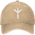 thumbnail image 3 of Algiz Rune Hat Adjustable Cowboy Baseball Cap for Men Women Trucker Cap, 3 of 8