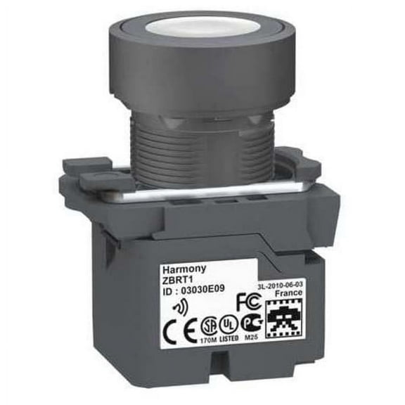 Schneider Electric WirelessPushButtonTransmitter,White,22mm ZB5RTA1
