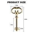 Antique Brass Plated Zinc Skeleton Key 2 Pack for Desk Locks - Walmart.com