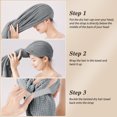 thumbnail image 6 of Skycase Large Hair Towel,Microfiber Hair Drying Towel Wrap for Women,Absorbent Microfiber Hair Towel with Elastic Strap,40*23 inch,Grey, 6 of 7