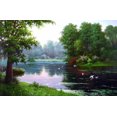 thumbnail image 1 of Scenic River 5D Diamond Painting Kit-1, 1 of 5