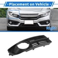 thumbnail image 3 of Unique Bargains Fog Light Grill Front Lower Bumper Fog Light Cover Inserts No.1T0853666A for VW Touran 2004-2010 Black ABS 1 Pcs Front Right Car, 3 of 6